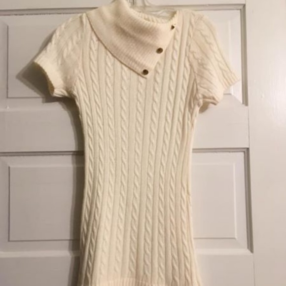 White Sweater Dress - Picture 1 of 2